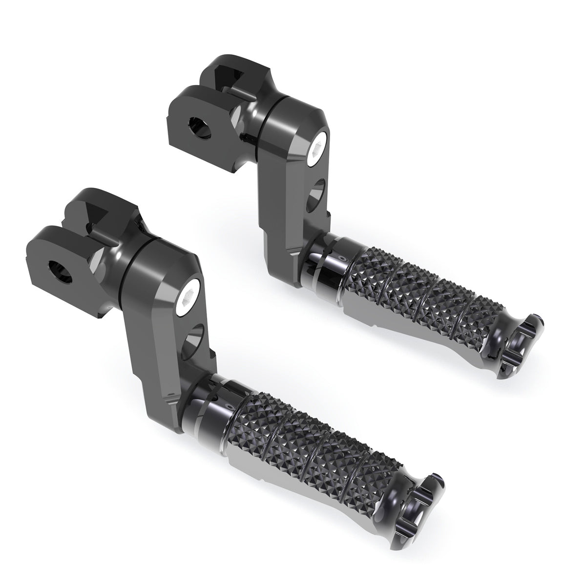 Fit Buell 1125R S1 S3 X1 XV12R RFIGHT 50mm Multi-step Front Black Foot Pegs - MC Motoparts