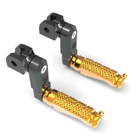 Fit Buell 1125R S1 S3 X1 XV12R RFIGHT 50mm Multi-step Front Gold Foot Pegs - MC Motoparts