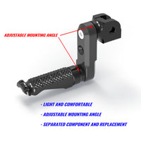 {Rider}  Fits Buell 1125R S1 S3 X1 XV12R R-FIGHT 50mm Adjustable Foot Pegs