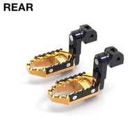 {Rear}  Fits Triumph Scrambler Bonneville EFI T100 50mm Extension TRC Touring Wide Foot Pegs - MC Motoparts