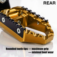 Fits Triumph Speed Four Speed Triple 50mm extension Rear TRC Touring Wide Foot Pegs