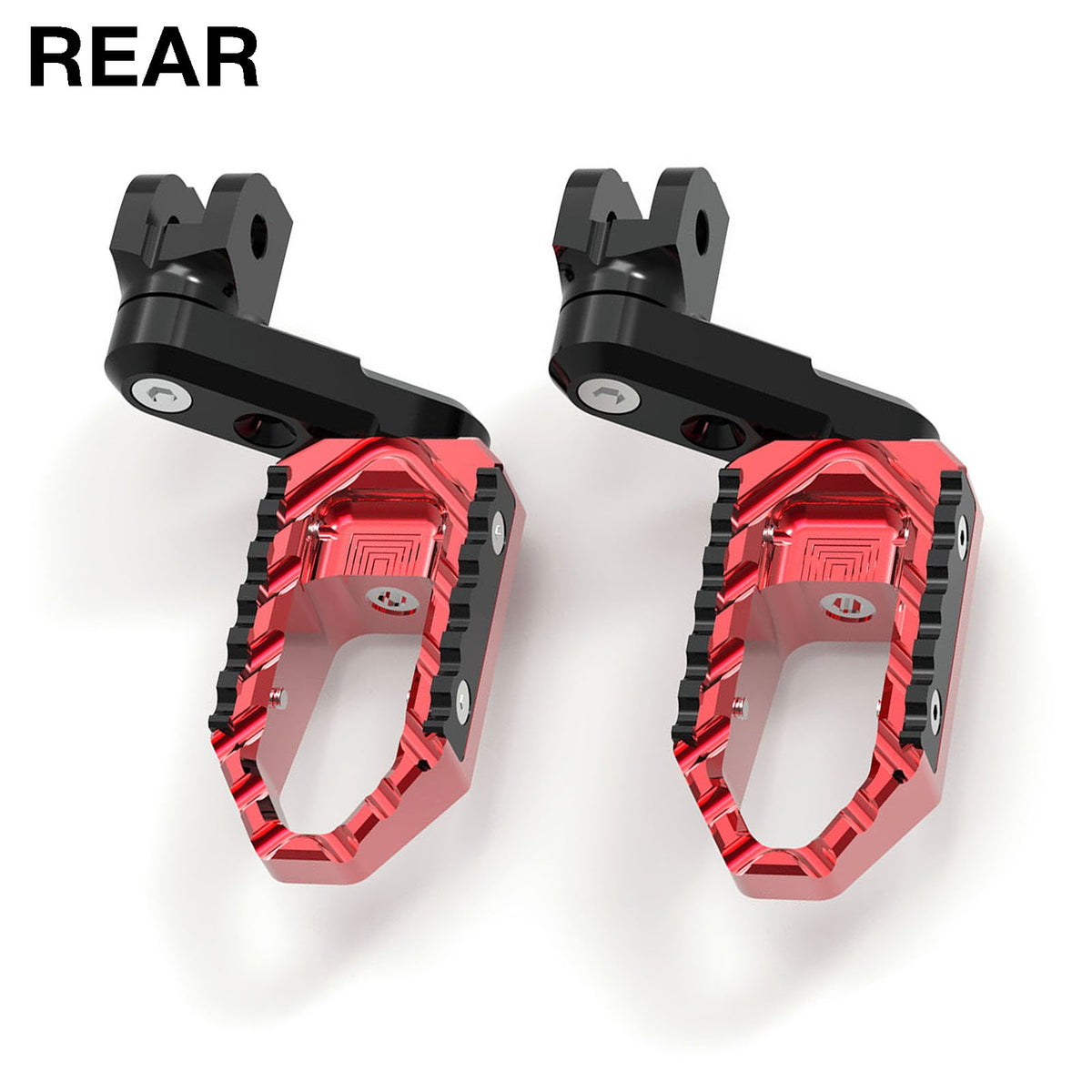 {Rear}  Fits Kawasaki Ninja ZX-4RR-ZX-25R Z7 50mm Adjustable Rear TRC Touring Wide Foot Pegs - MC Motoparts