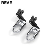{Passenger}  Fits Yamaha MT-125 XMAX 125 300 50mm Adjustable TRC Touring Wide Foot Pegs