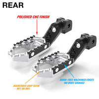 {Passenger}  Fits Aprilia Tuono V4R 50mm Lowering TRC Touring Wide Foot Pegs