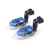 Harley Davidson Sportster Heritage MC Motoparts 40mm extension wide foot pegs on motorcycle front view