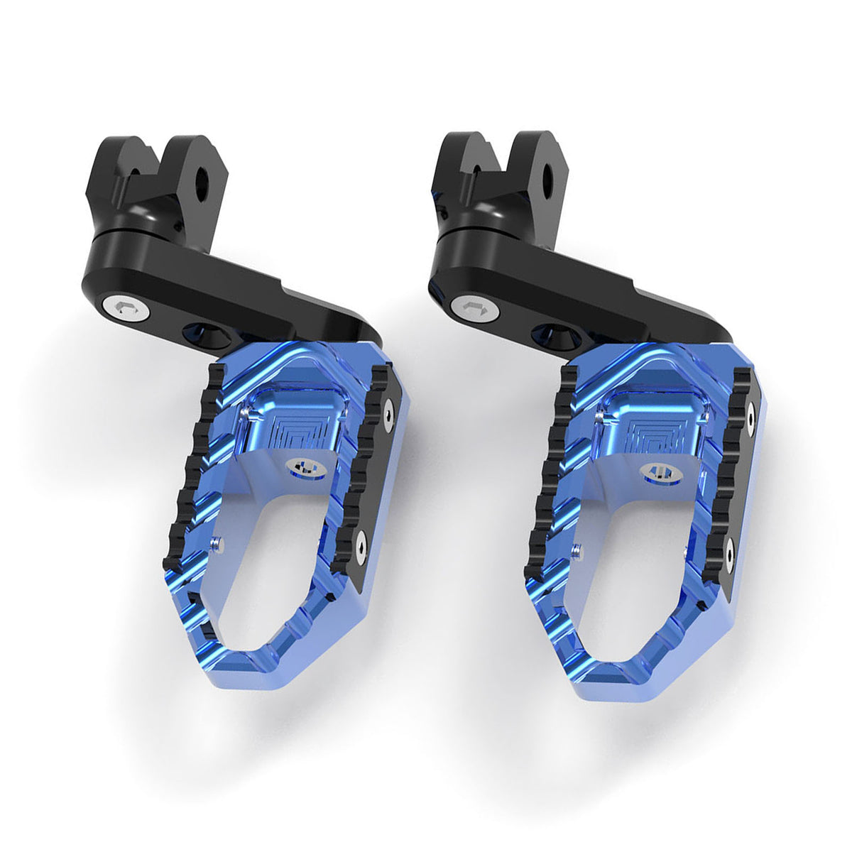 MC Motoparts 40mm extension foot pegs for Triumph Speed Triple R and Street Triple TRC, adjustable touring motorcycle foot pegs
