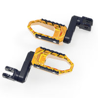 {Rider}  For Kawasaki Ninja 650R 300 400 TRC Touring 50mm Multi-Step Wide Foot Pegs