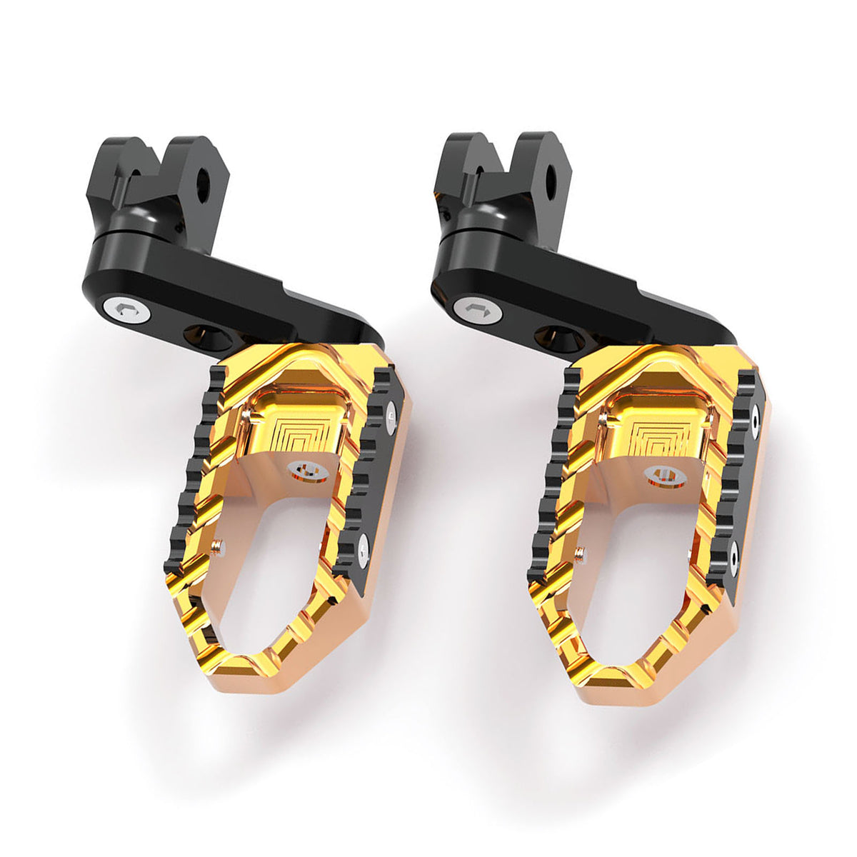 MC Motoparts touring 40mm extension foot pegs for Ducati Monster 1200 821 695 TRC, designed for wider, comfortable riding.