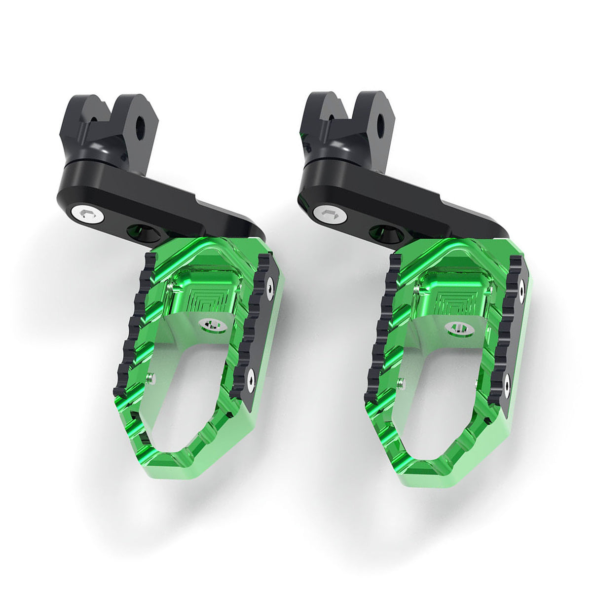 MC Motoparts 40mm extension foot pegs for Ducati DesertX, Multistrada V2 V4 S RS TRC touring motorcycle, installed on front footpeg.
