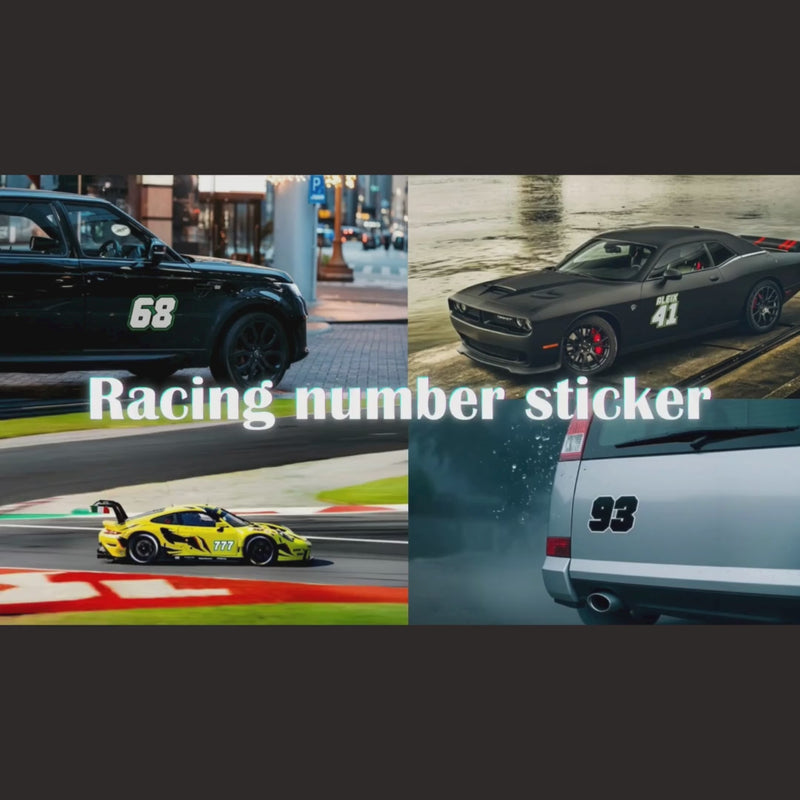 Personalize Custom MX Dirt Bike Motorcycle Racing Number Name Stickers 3pcs - N31