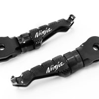 {Front}  Fits Kawasaki Ninja 7 Hybrid Engraved Logo R-FIGHT Foot Pegs