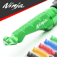 {Front}  Fits Kawasaki Ninja 7 Hybrid Engraved Logo R-FIGHT Foot Pegs