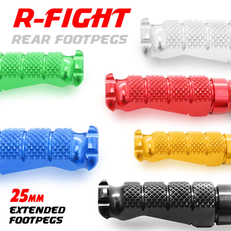 {Rear}  Fits Aprilia Tuono 660 RSV4 1100 RS660 25mm Extension R-FIGHT Foot Pegs