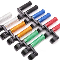 {Rear}  Fits Triumph Scrambler Bonneville EFI T100 40mm Adjustable POLE Foot Pegs - MC Motoparts