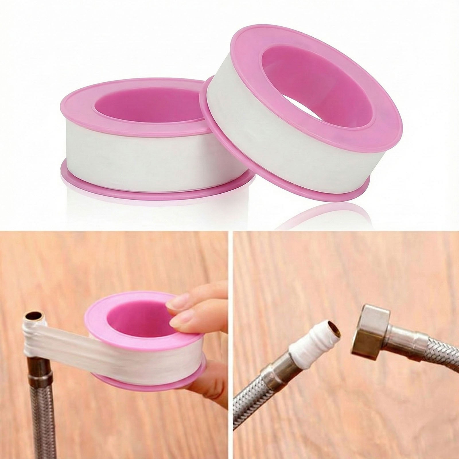 Premium PTFE Thread Seal Tape – Waterproof Plumber's Tape for Pipe Fittings & Leak Repair - 2 Rolls (1/2 Inch x 158 Inches) - MC Motoparts