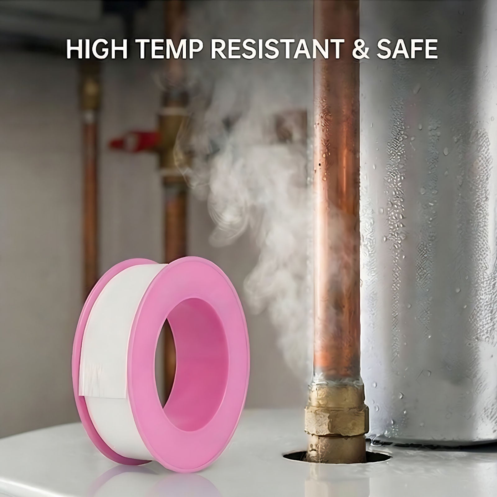 Premium PTFE Thread Seal Tape – Waterproof Plumber's Tape for Pipe Fittings & Leak Repair - 2 Rolls (1/2 Inch x 158 Inches) - MC Motoparts