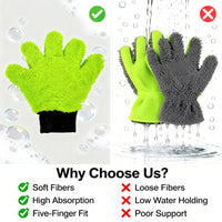 UltraSoft 5-Finger Motorcycle Cleaning Glove (1pc) – Durable, Heat-Resistant & Multi-Surface