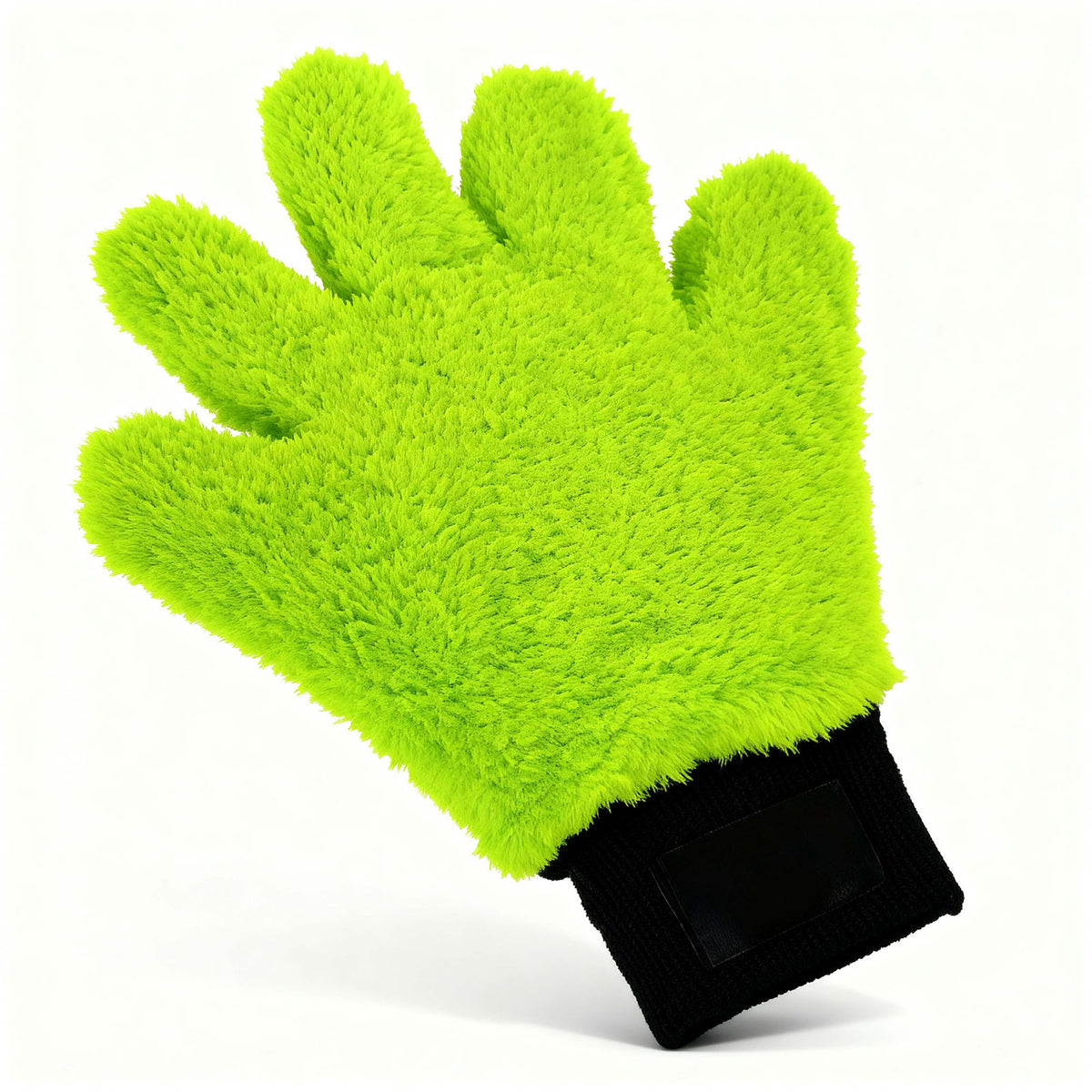 MC Motoparts UltraSoft Microfiber 5-Finger car detailing glove for scratch-free washing of wheels and interiors.