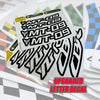 Fit Aprilia RSV1000 R Mille Logo Moto GP Check 17 inch Wheel Rim Sticker - MC Motoparts