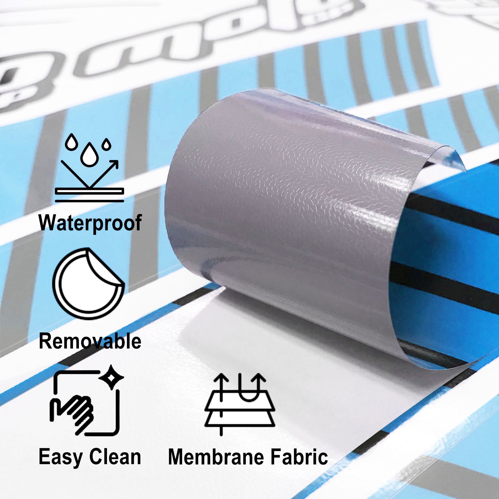 Fit Yamaha YZF R6 19-20 Logo Moto GP Stripe 17 inch Wheel Rim Sticker - MC Motoparts