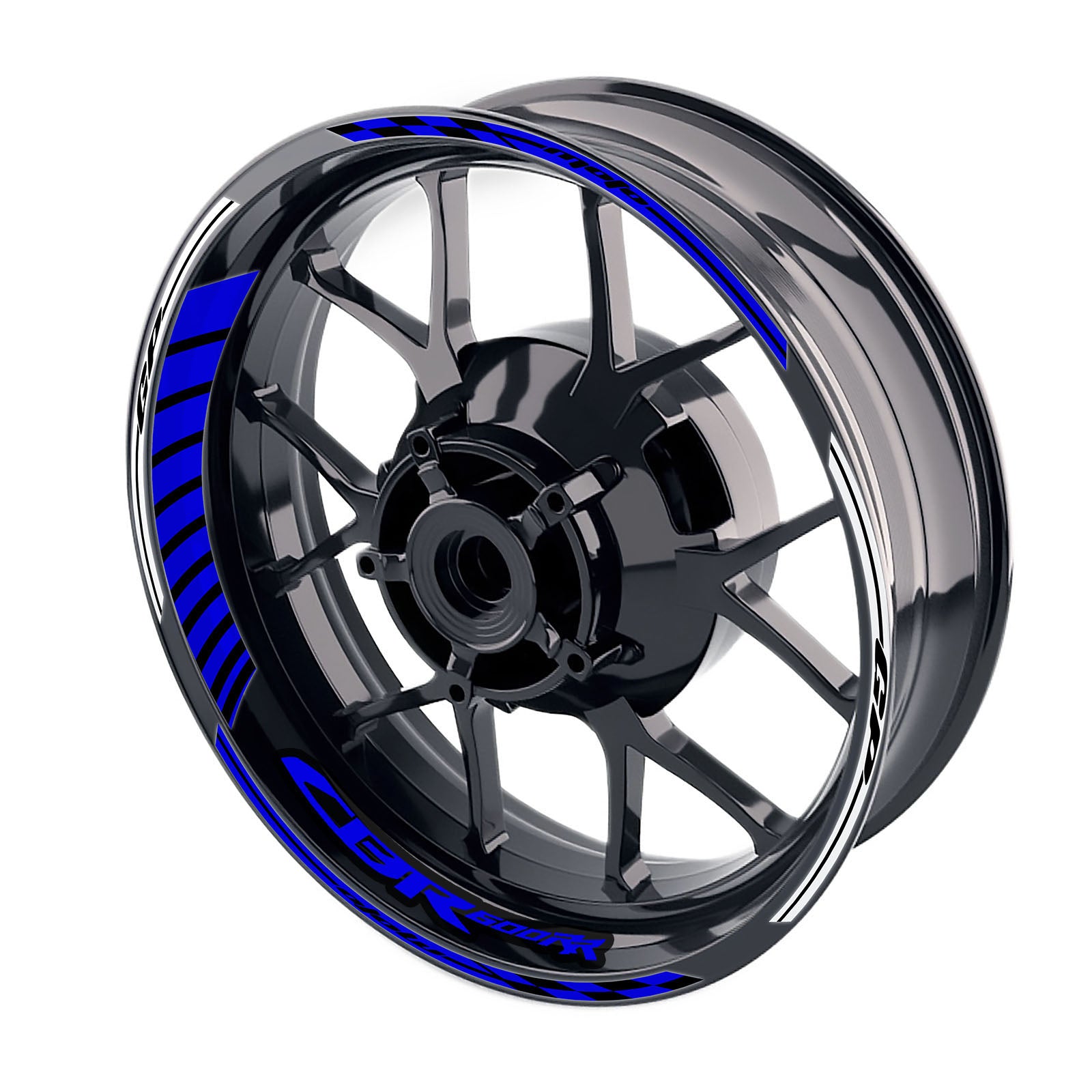 Fit Honda CBR600RR Logo Moto GP Stripe 17 inch Wheel Rim Sticker - MC Motoparts