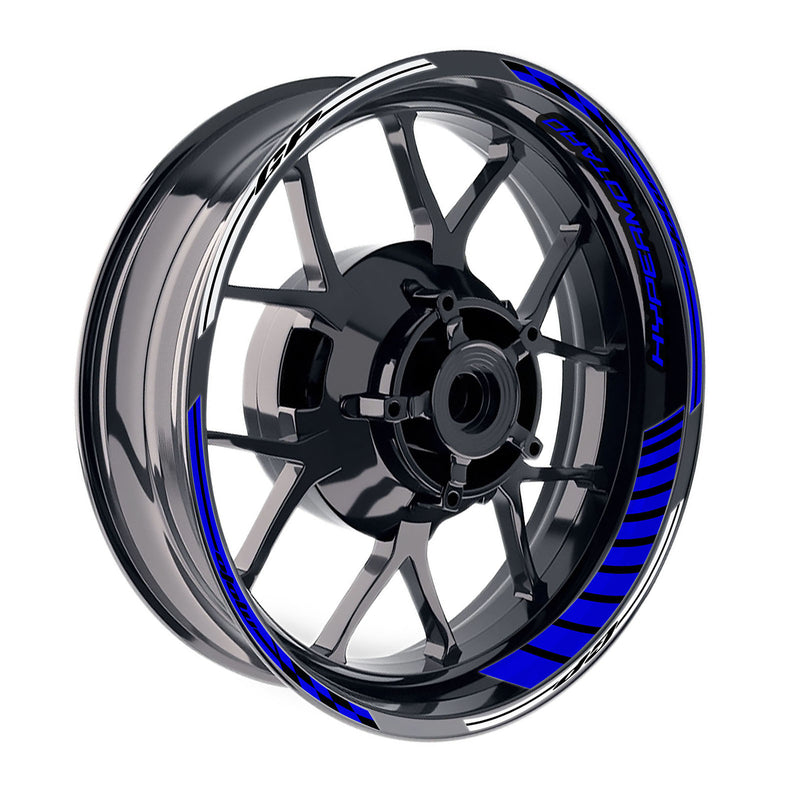 Fit Ducati Hypermotard 1100 Logo GP 17 inch Rim Wheel Stickers Racing Check