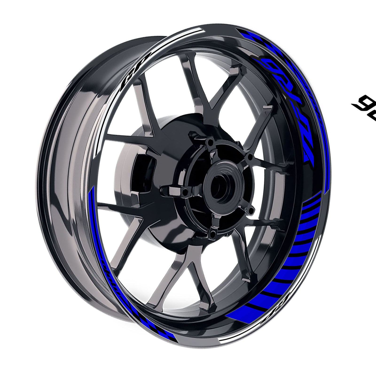 Fit Yamaha YZF R6 Logo GP 17 inch Rim Wheel Stickers Racing Check