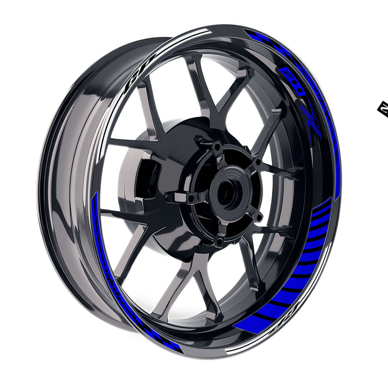 Fit Kawasaki Z H2 Logo GP 17 inch Rim Wheel Stickers Racing Check