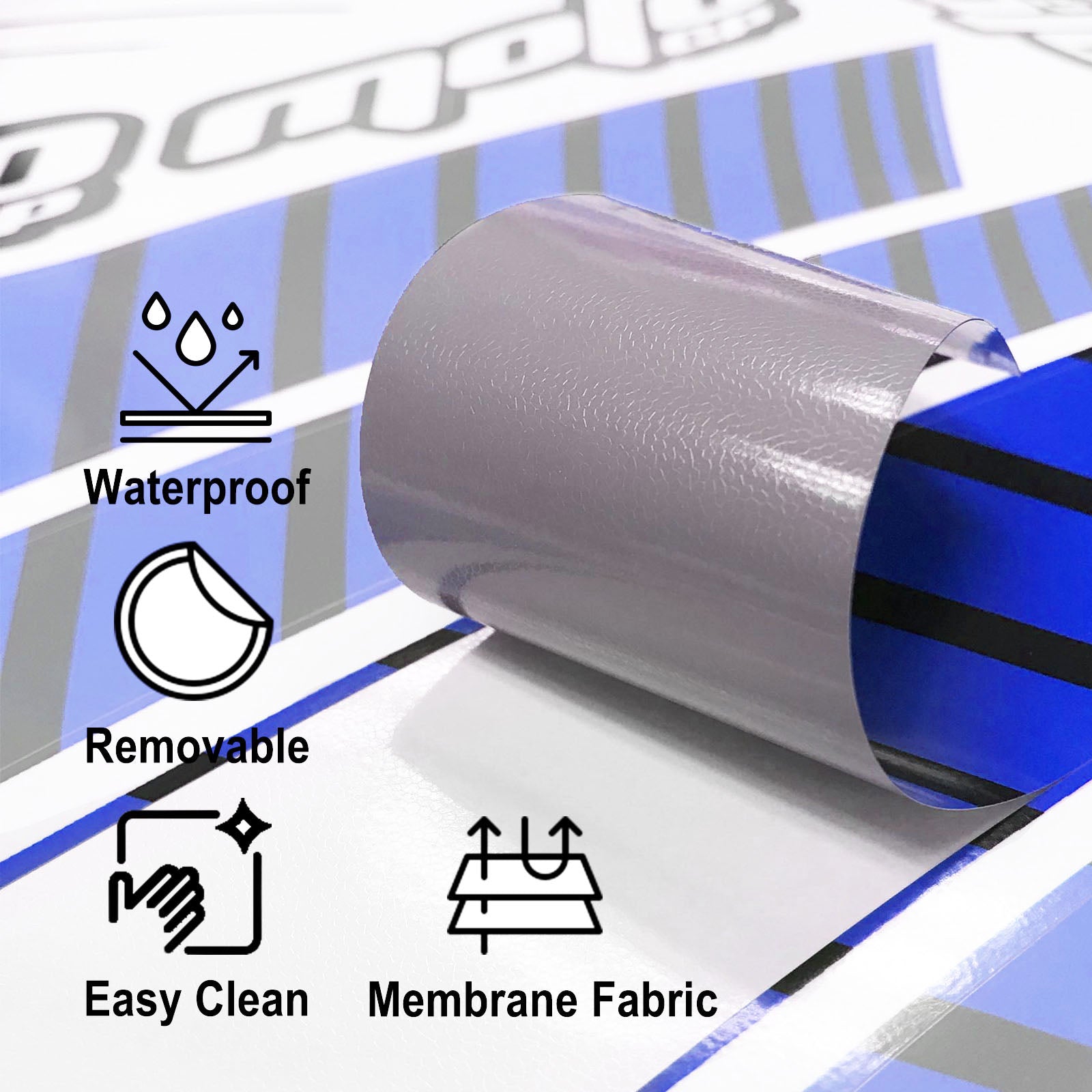 Fit Suzuki GSXR750 Logo Moto GP Stripe 17 inch Wheel Rim Sticker - MC Motoparts