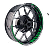 Fit Kawasaki Ninja 250R EX250 Logo GP 17 inch Rim Wheel Stickers Racing Check