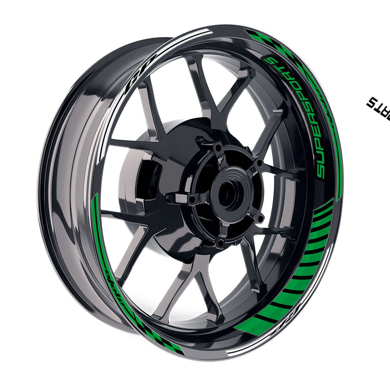 Fit Ducati SUPERSPORT S Logo GP 17 inch Rim Wheel Stickers Racing Check
