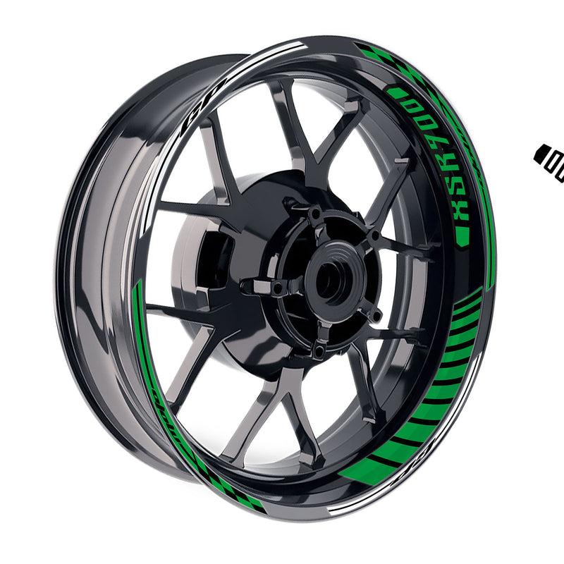 Fit Yamaha XSR 900 Logo GP 17 inch Rim Wheel Stickers Racing Check