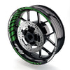 Fit Honda CBR650F Logo Moto GP Stripe 17 inch Wheel Rim Sticker - MC Motoparts