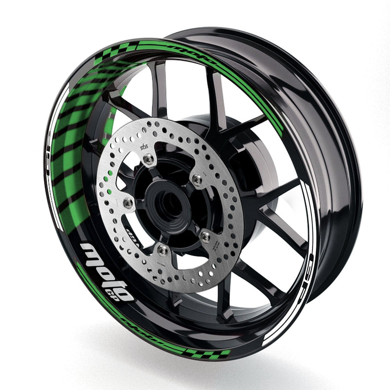 Fit Honda CBR650F Logo Moto GP Stripe 17 inch Wheel Rim Sticker - MC Motoparts