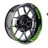 Fit Kawasaki ER-6F Logo GP 17 inch Rim Wheel Stickers Racing Check