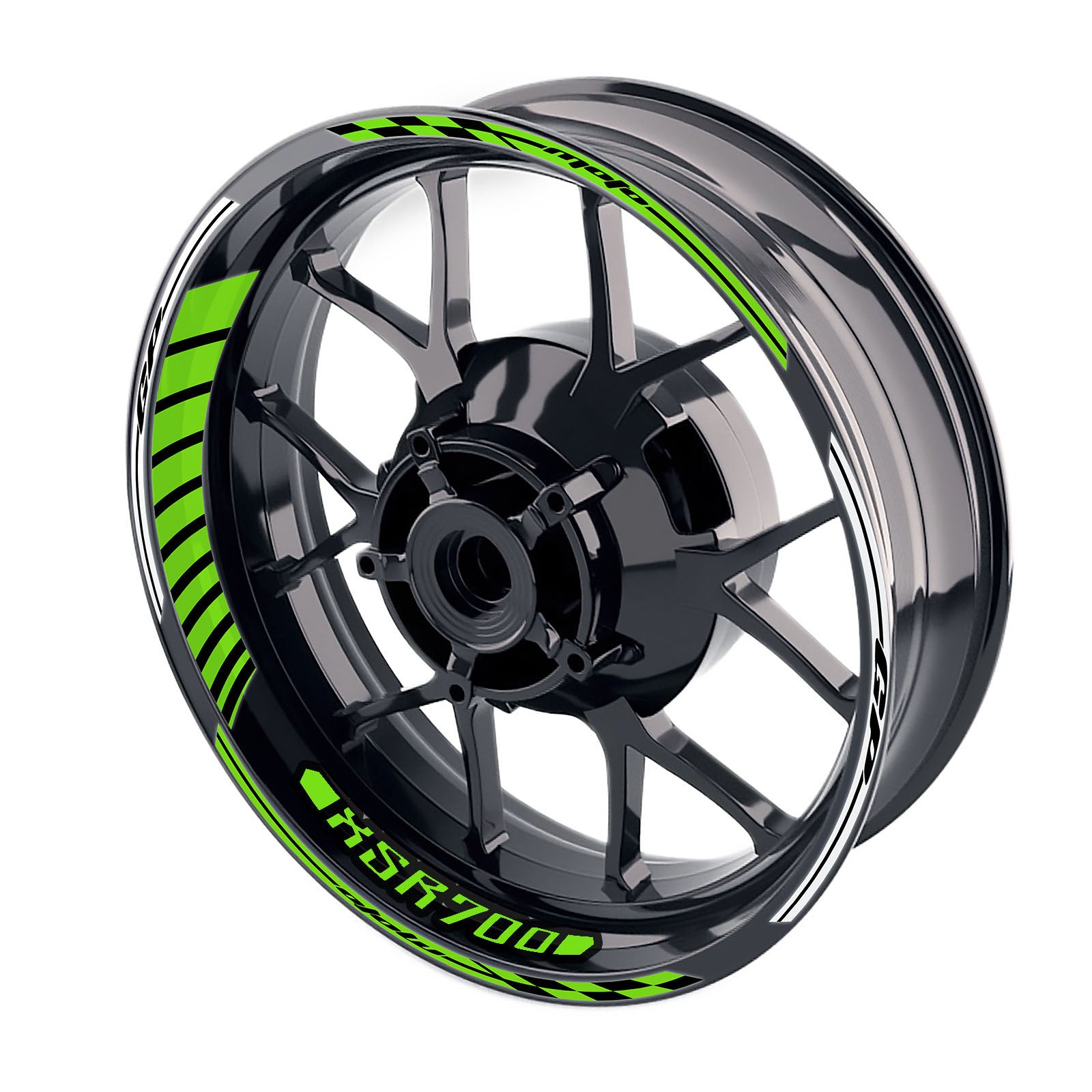 Fit Yamaha XSR 700 Logo Moto GP Stripe 17 inch Wheel Rim Sticker - MC Motoparts