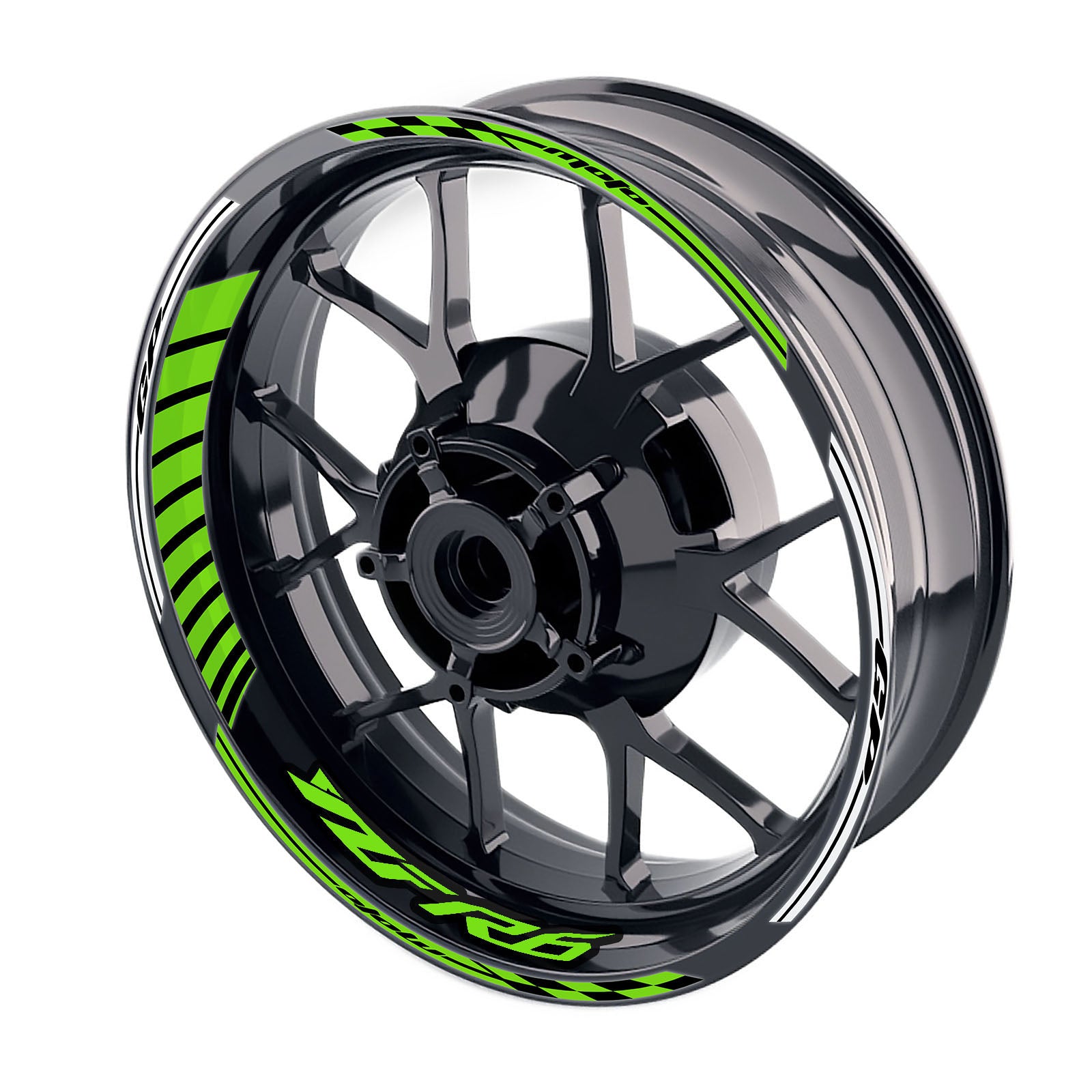 Fit Yamaha YZF R6 19-20 Logo Moto GP Stripe 17 inch Wheel Rim Sticker - MC Motoparts