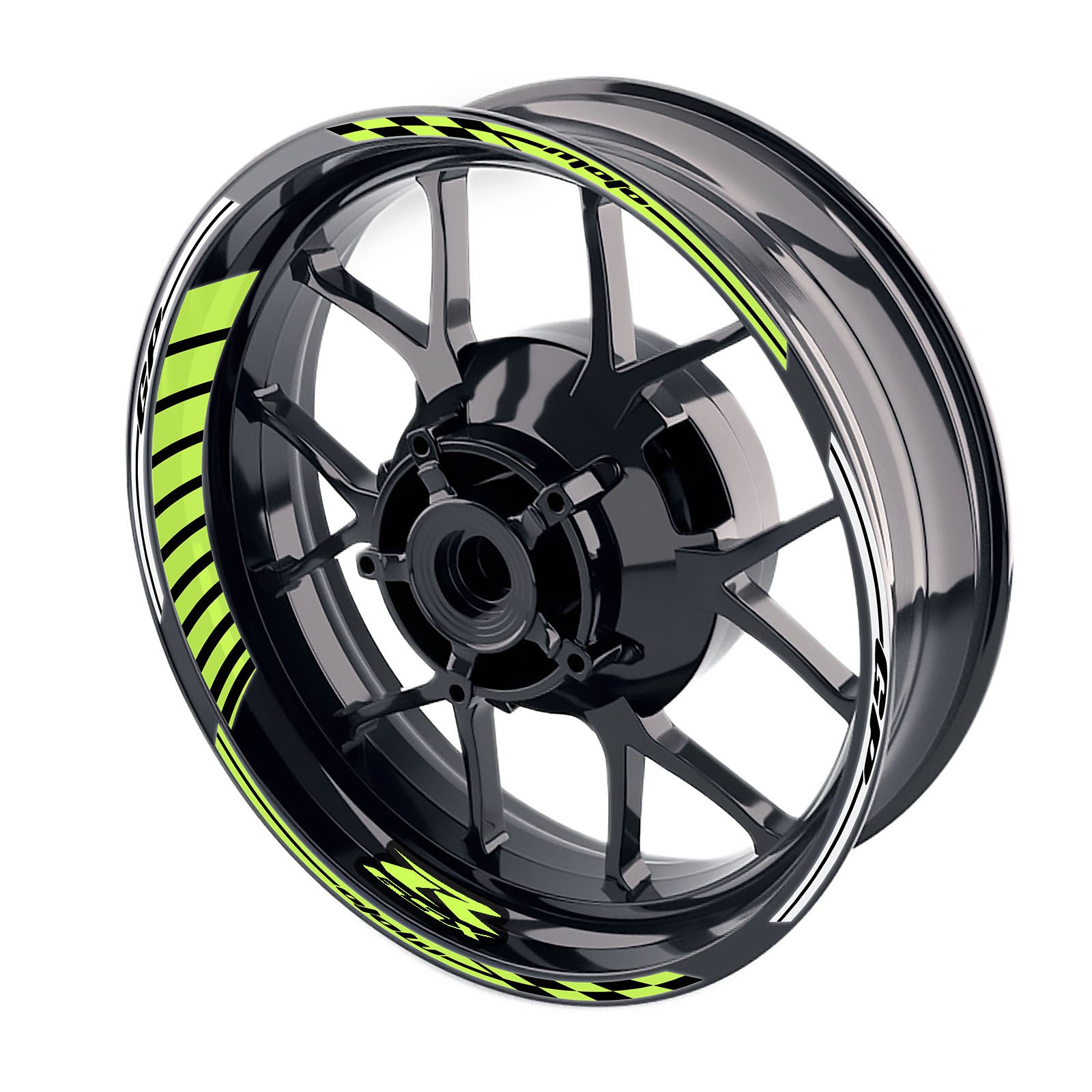 Fit Suzuki GSXR125 GSXR250 Logo Moto GP Stripe 17 inch Wheel Rim Sticker - MC Motoparts