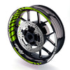 Fit BMW S1000R Logo Moto GP Stripe 17 inch Wheel Rim Sticker - MC Motoparts