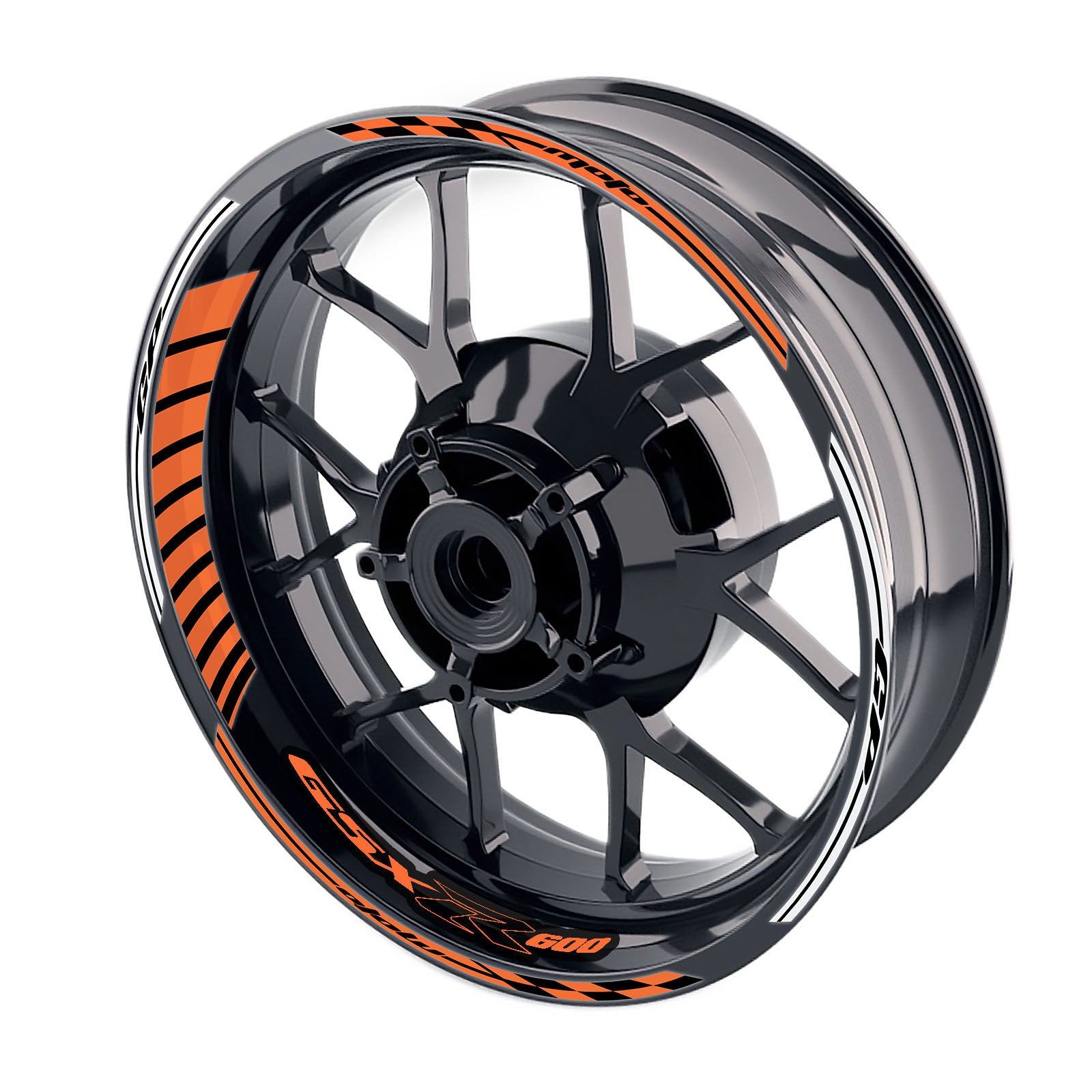 Fit Suzuki GSXR600 Logo Moto GP Stripe 17 inch Wheel Rim Sticker - MC Motoparts