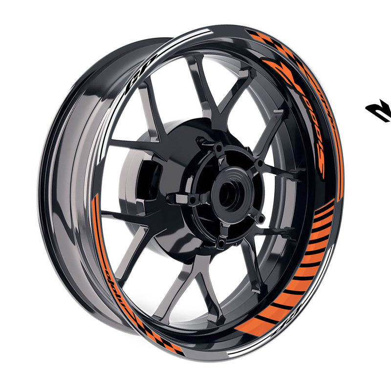 Fit BMW S1000R Logo GP 17 inch Rim Wheel Stickers Racing Check