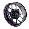 Fit Kawasaki ZX6RR Ninja ZX600 Logo Moto GP Stripe 17 inch Wheel Rim Sticker - MC Motoparts