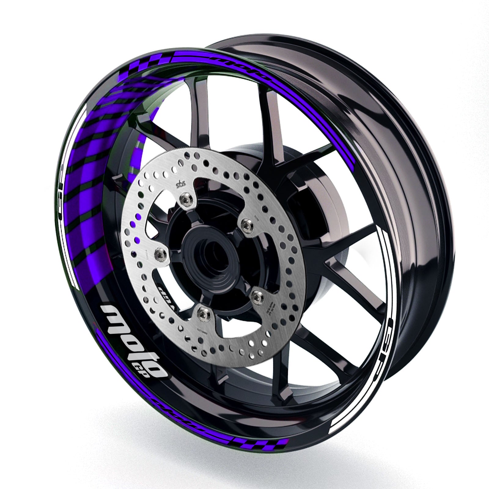 Fit Aprilia Tuono V4 RR V4R Logo Moto GP Stripe 17 inch Wheel Rim Sticker - MC Motoparts