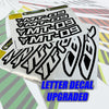 Fit Kawasaki Ninja 250R EX250 Logo Moto GP Stripe 17 inch Wheel Rim Sticker - MC Motoparts