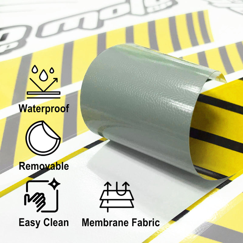 Fit Yamaha YZF R3 Logo Moto GP Stripe 17 inch Wheel Rim Sticker - MC Motoparts