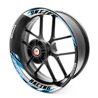 J01 17'' Llanta delantera y trasera extraíble pegatina de llanta de 2 piezas para Aprilia Tuono V4R