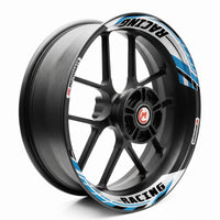 Autocollant de jante amovible J01 17 pouces, 2 pièces, avant et arrière, pour Aprilia Tuono V4R