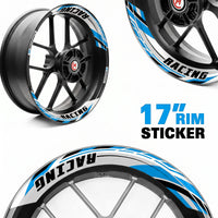 Autocollant de jante amovible J01 17 pouces, 2 pièces, avant et arrière, pour Aprilia Tuono V4R