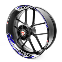 J01 17'' Llanta delantera y trasera extraíble pegatina de llanta de 2 piezas para Aprilia Tuono V4R