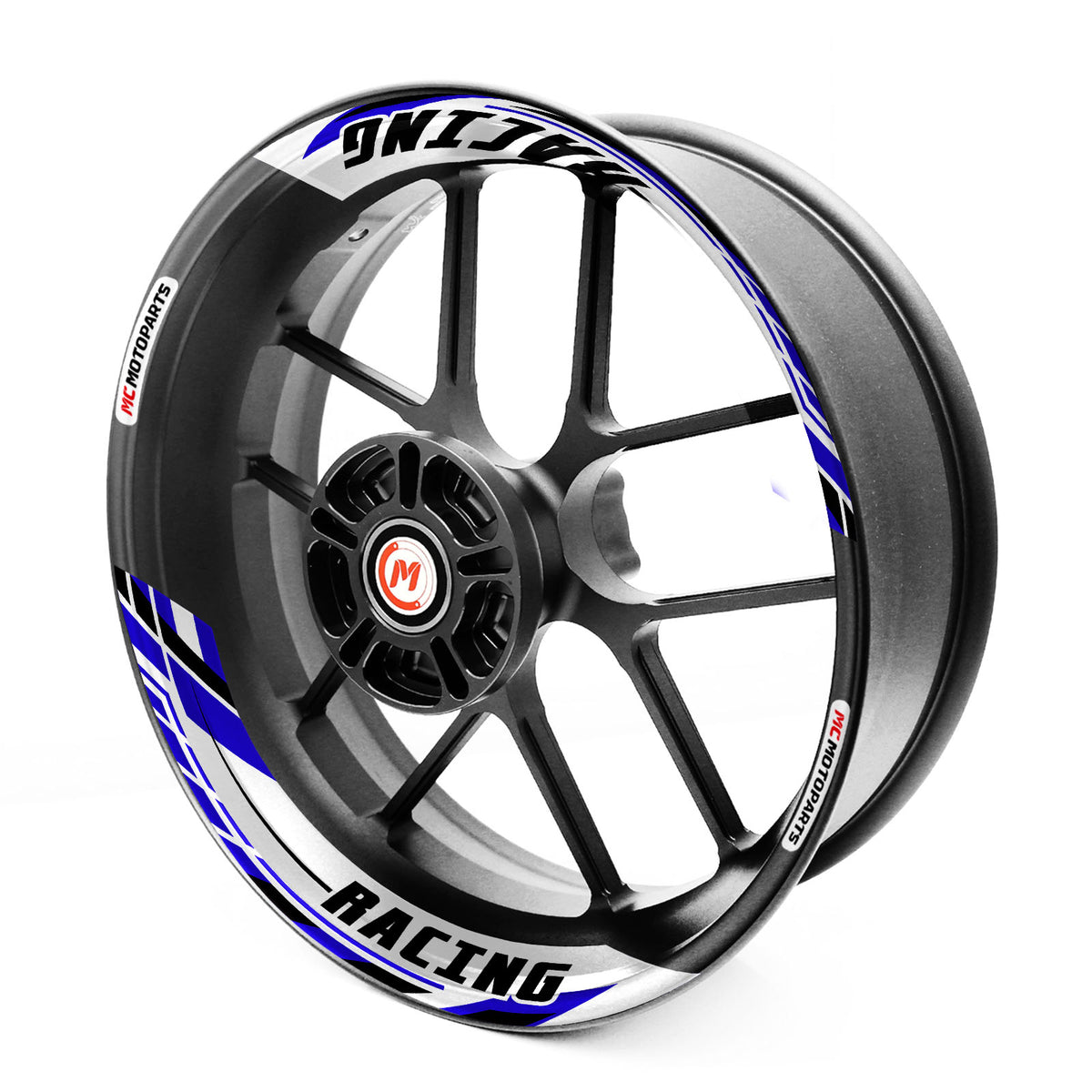 J01 17'' Llanta delantera y trasera extraíble pegatina de llanta de 2 piezas para Aprilia Tuono V4R